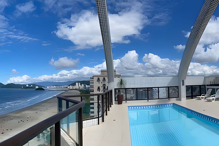 SHB - Melhor prédio de Santos! Vista para o mar!