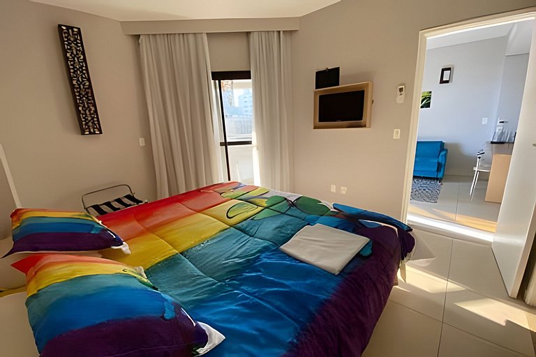 Pé na Areia:  Refúgio com vista mar no Gonzaga