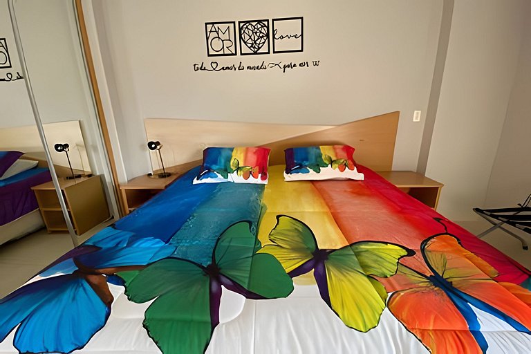 SHB - Pé na Areia: Refúgio vista mar no Gonzaga