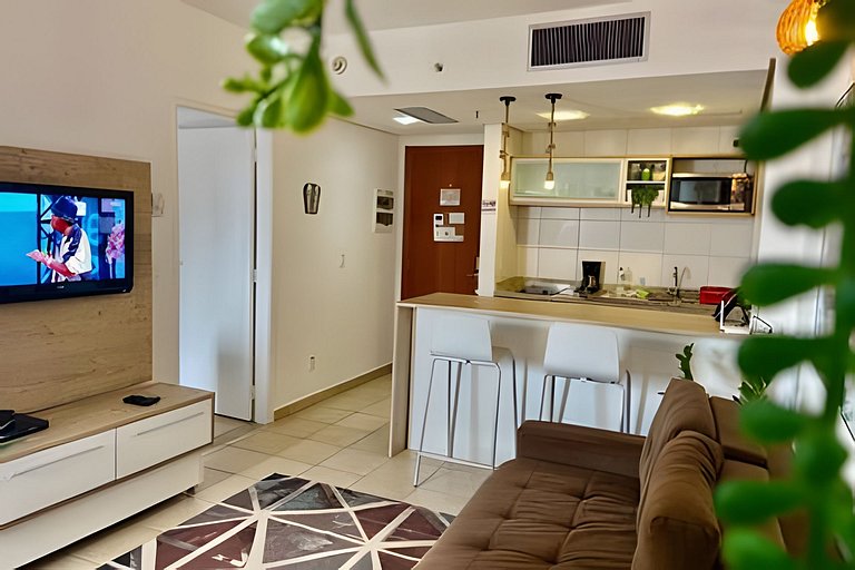 Encantador com vista mar, piscina, e wi-fi !