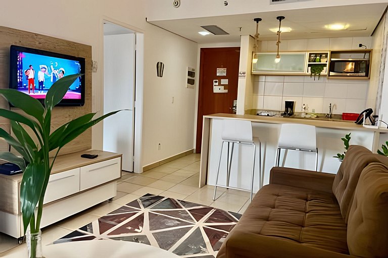 Encantador com vista mar, piscina, e wi-fi !