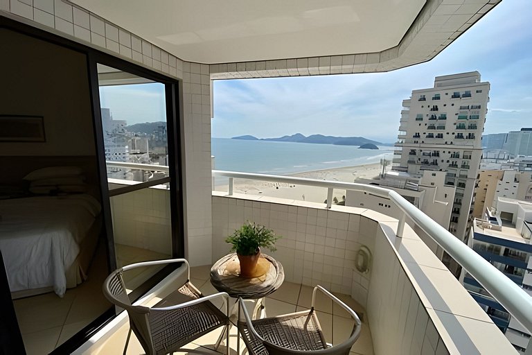 Charmoso flat com vista mar, piscina e wi fi!