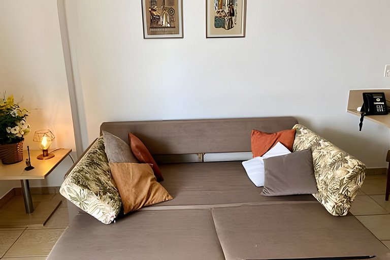 Charmoso flat com vista mar, piscina e wi fi!