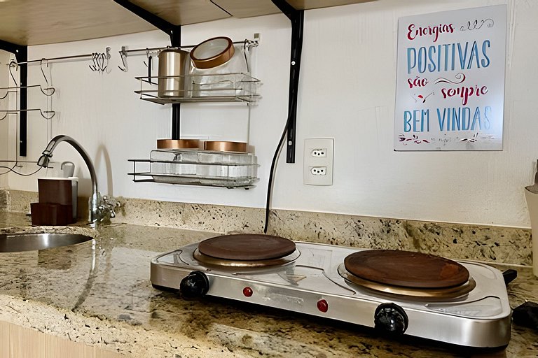 SHB - Charmoso Flat Com Vista Mar, Piscina e Wi Fi