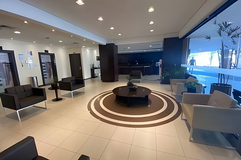 Charmoso flat com vista mar, piscina e wi fi!