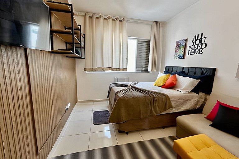 SHB - Studio no Coração do Gonzaga á Beira Mar