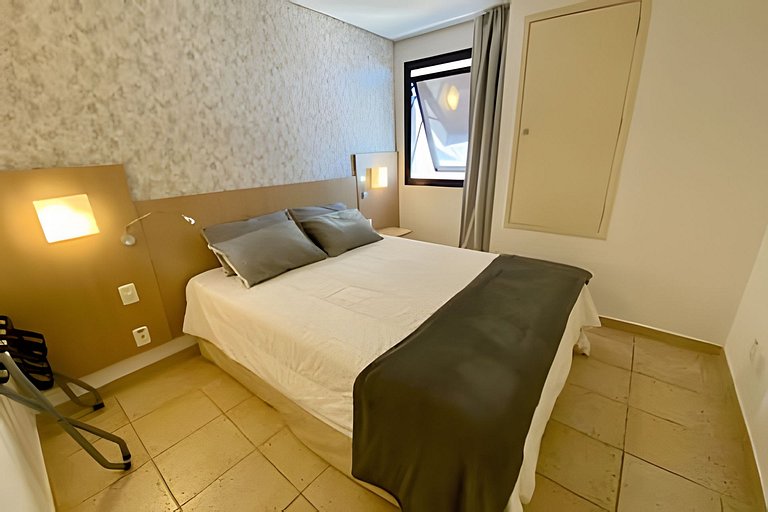 Flat à beira-mar no melhor de Santos para família!