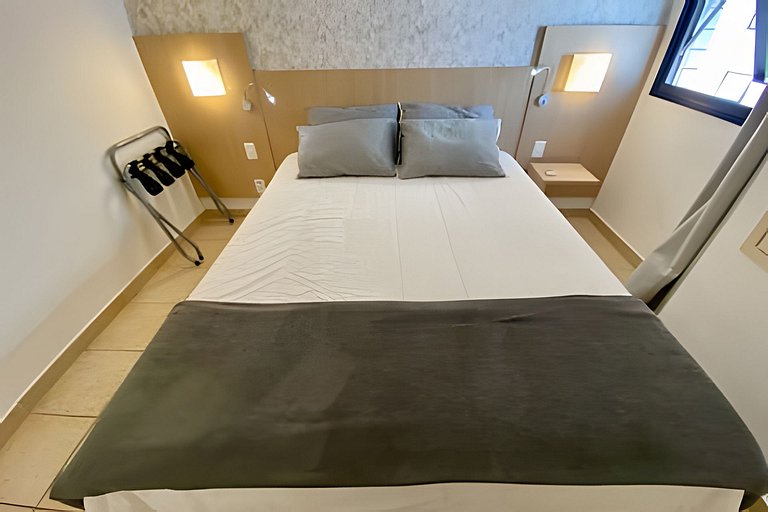 Flat à beira-mar no melhor de Santos para família!