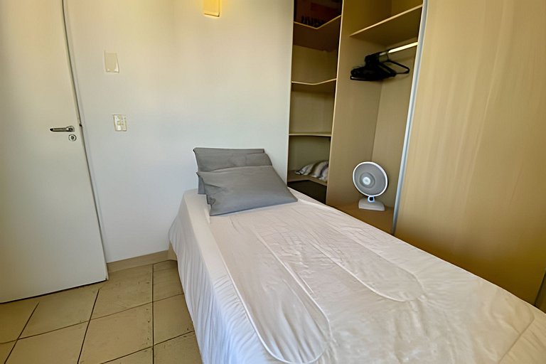 Flat à beira-mar no melhor de Santos para família!