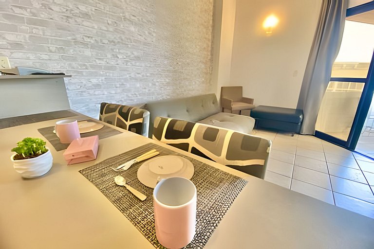 SHB - Lindo apartamento frente a praia!