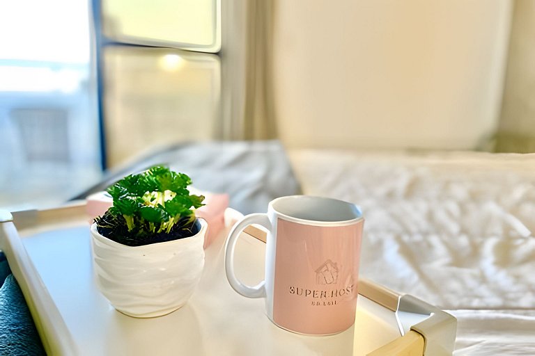 SHB - Lindo apartamento frente a praia!