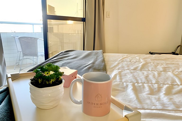 SHB - Lindo apartamento frente a praia!