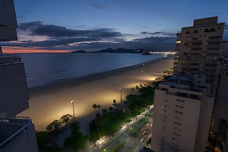 SHB - Magnífica vista ao mar no Gonzaga em Santos