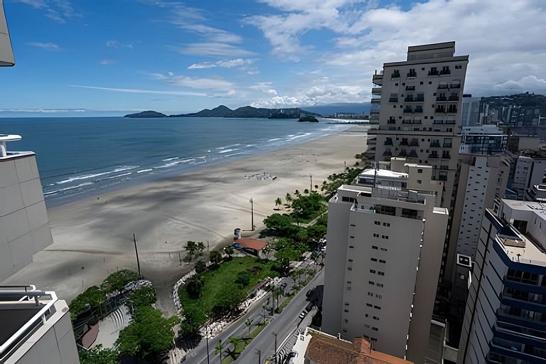 SHB - Magnífica vista ao mar no Gonzaga em Santos