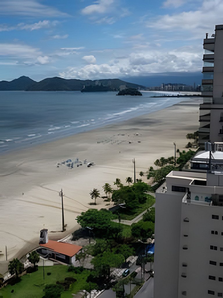 Magnífica vista para o mar no Gonzaga em Santos