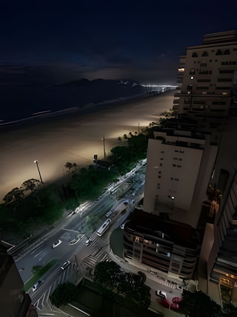 SHB - Magnífica vista ao mar no Gonzaga em Santos