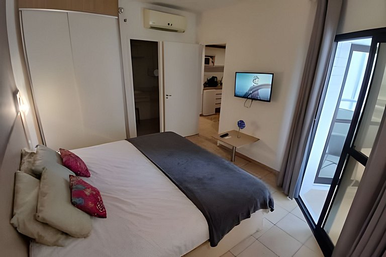 SHB - Flat vista mar no Boqueirão! Wi fi /Piscina