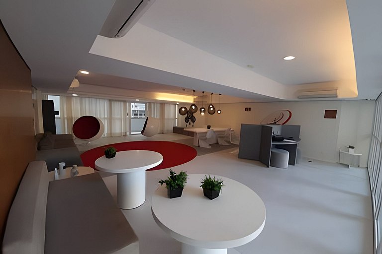 Requinte, vista mar, sauna e piscina!