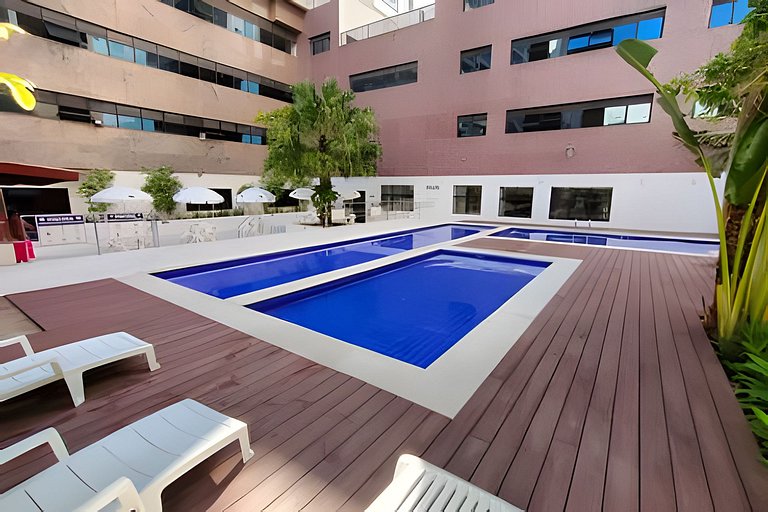 Lazer completo no melhor do Guarujá, com piscina!
