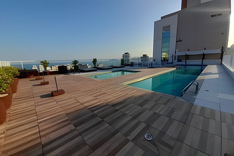 No coração do Gonzaga com piscina e lazer completo