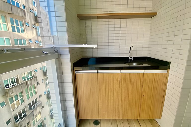 No coração do Gonzaga com piscina e lazer completo