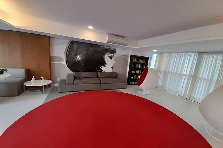 No coração do Gonzaga com piscina e lazer completo