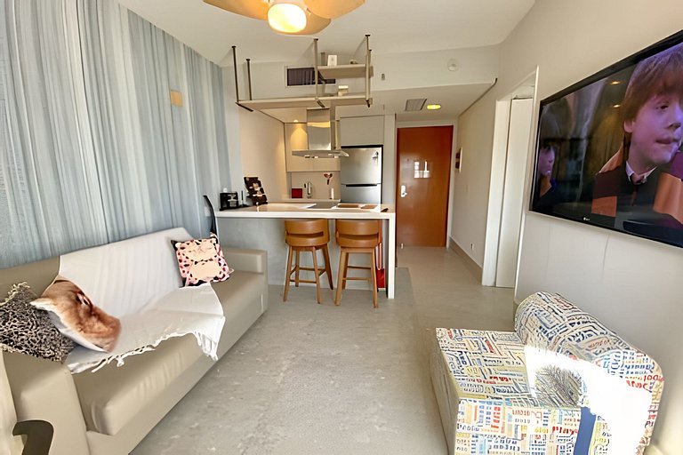 SHB - Apê incrível "pé na areia" no Gonzaga