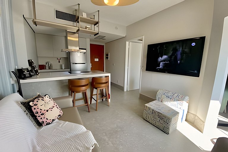 SHB - Apê incrível "pé na areia" no Gonzaga