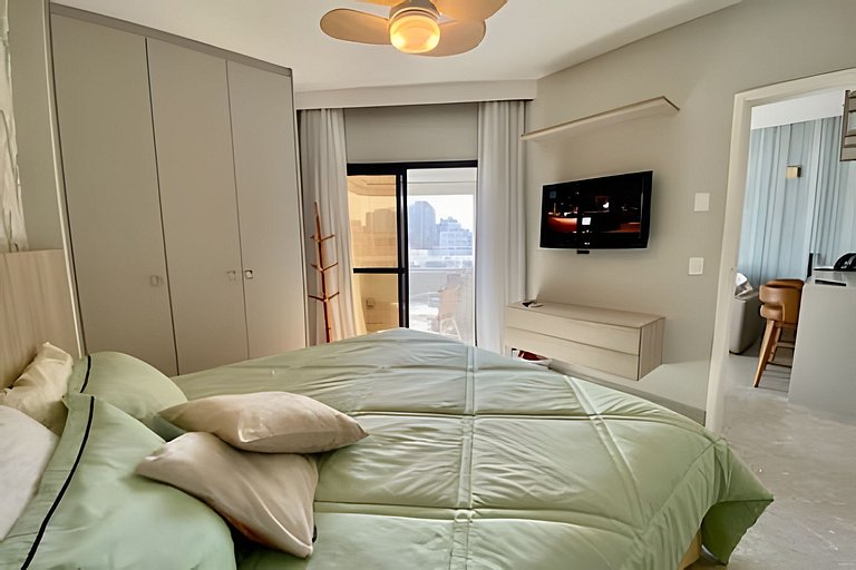 SHB - Apê incrível "pé na areia" no Gonzaga