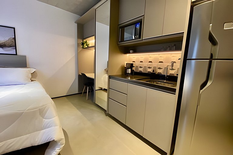 Studio moderno c/ 2 camas próx. a Paulista