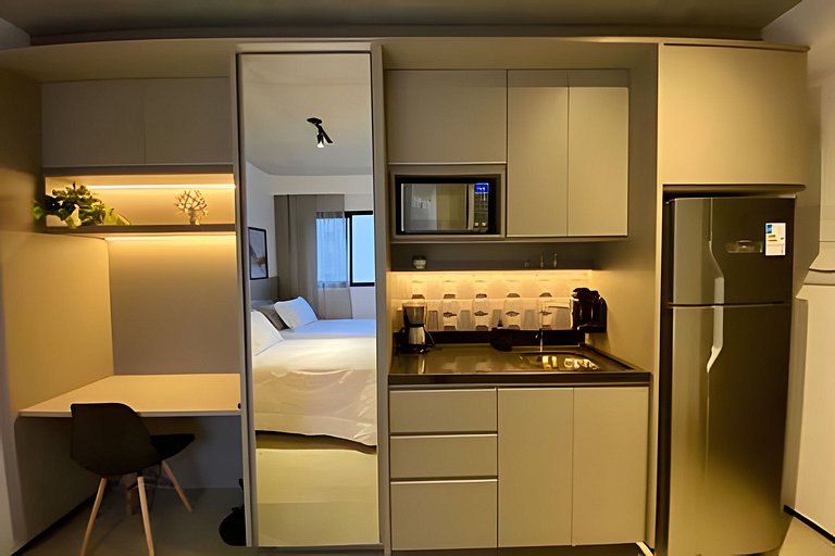 Studio moderno c/ 2 camas próx. a Paulista