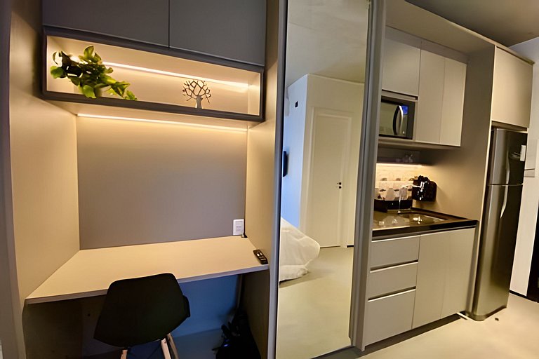 Studio moderno c/ 2 camas próx. a Paulista