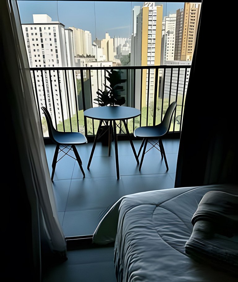 Studio incrível ao lado do Hospital Sírio Libanês