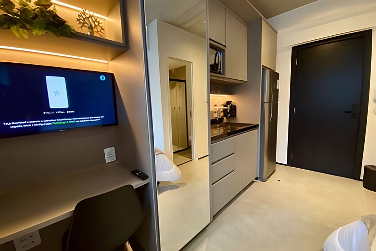 Studio novíssimo com coworking prox. Paulista