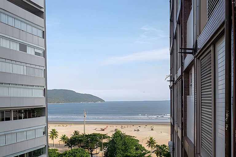 Gonzaga Beach Vibes: Pé na Areia com 2 quartos