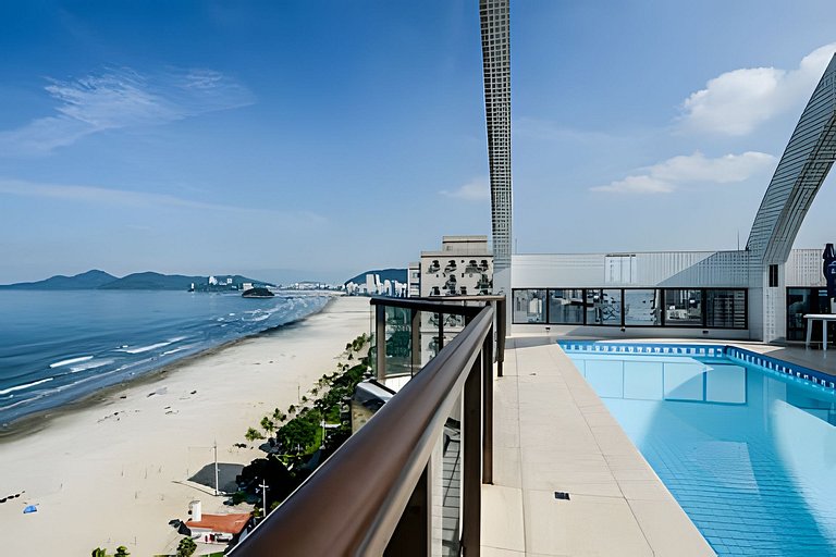 SHB - Beachfront: Varanda, Piscina e Por do Sol