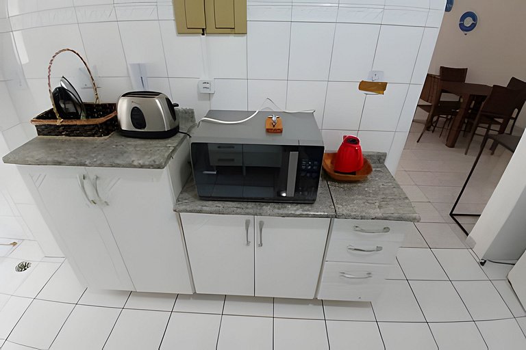 SHB • 2 min praia | Canto do Forte | Restaurantes