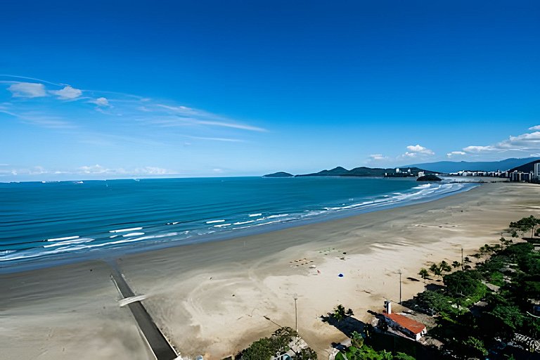 Santos Living • Piscina, Academia e Vista Mar