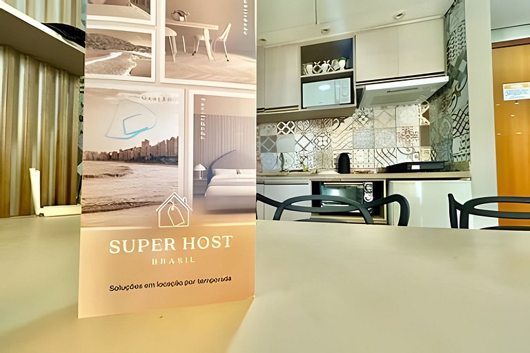 SHB - Pé na Areia: Flat à Beira-Mar para a Família