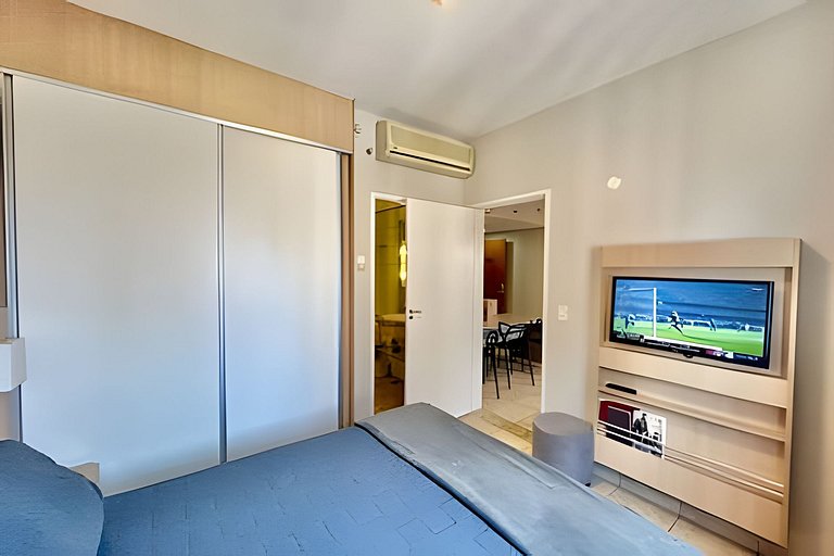 Pé na Areia: Flat à Beira-Mar para a Família