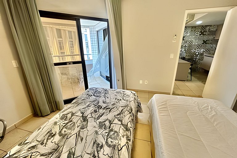 Pé na Areia: Flat à Beira-Mar para a Família