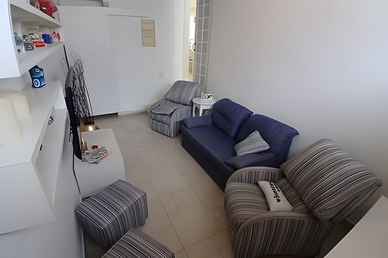 Casa quadra da praia com ar-condicionado e 2 vagas