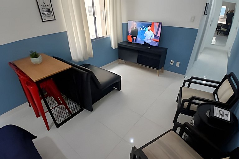 Aconchego em Santos a Passos do Mar
