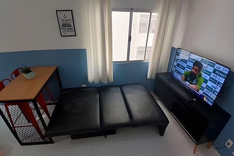 Aconchego em Santos a Passos do Mar