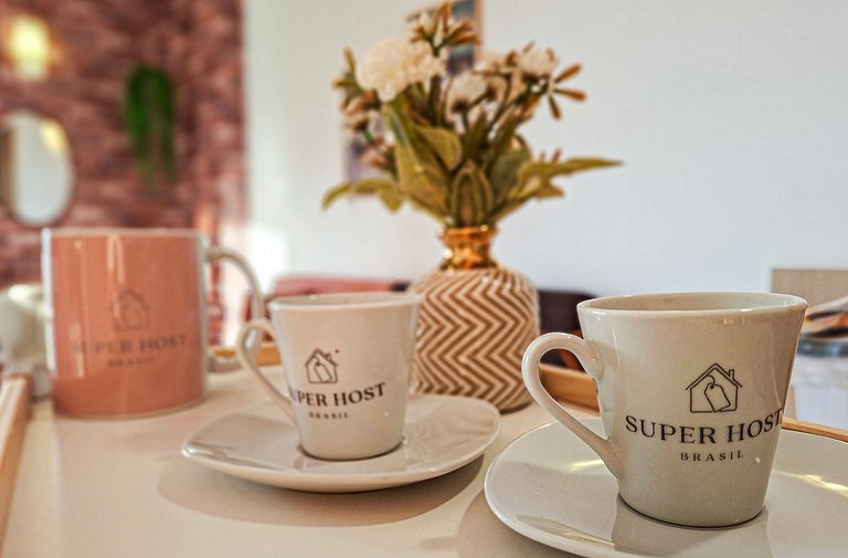 SHB -Santos Living • Piscina, Academia e Vista Mar