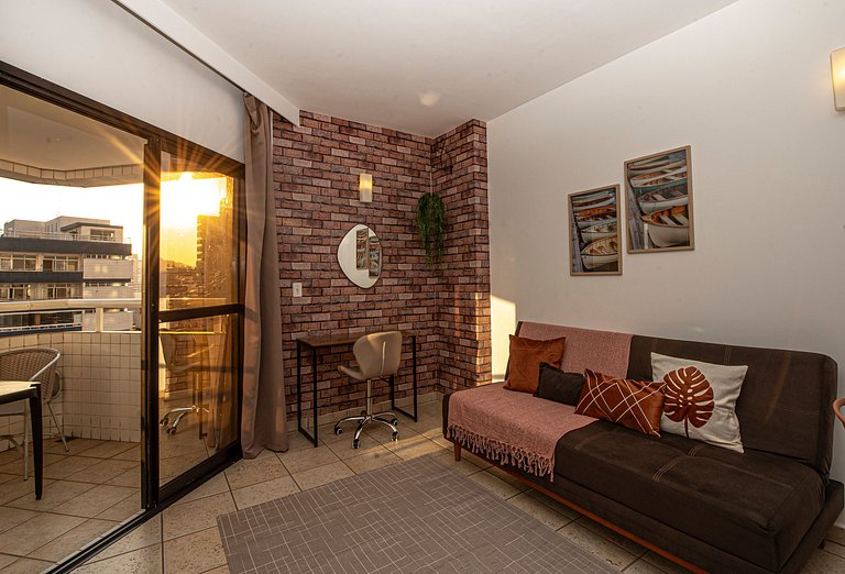 SHB -Santos Living • Piscina, Academia e Vista Mar