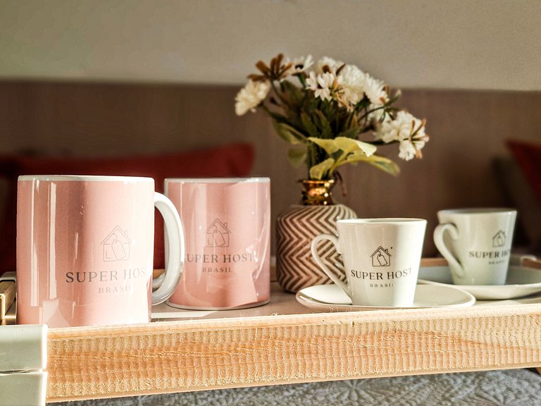 SHB -Santos Living • Piscina, Academia e Vista Mar