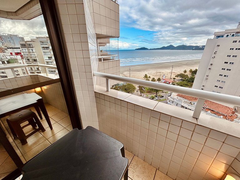 Santos Living • Piscina, Academia e Vista Mar
