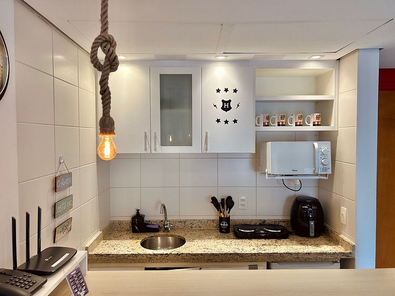 SHB - Apê Retrô | Aconchegante | Beira-Mar