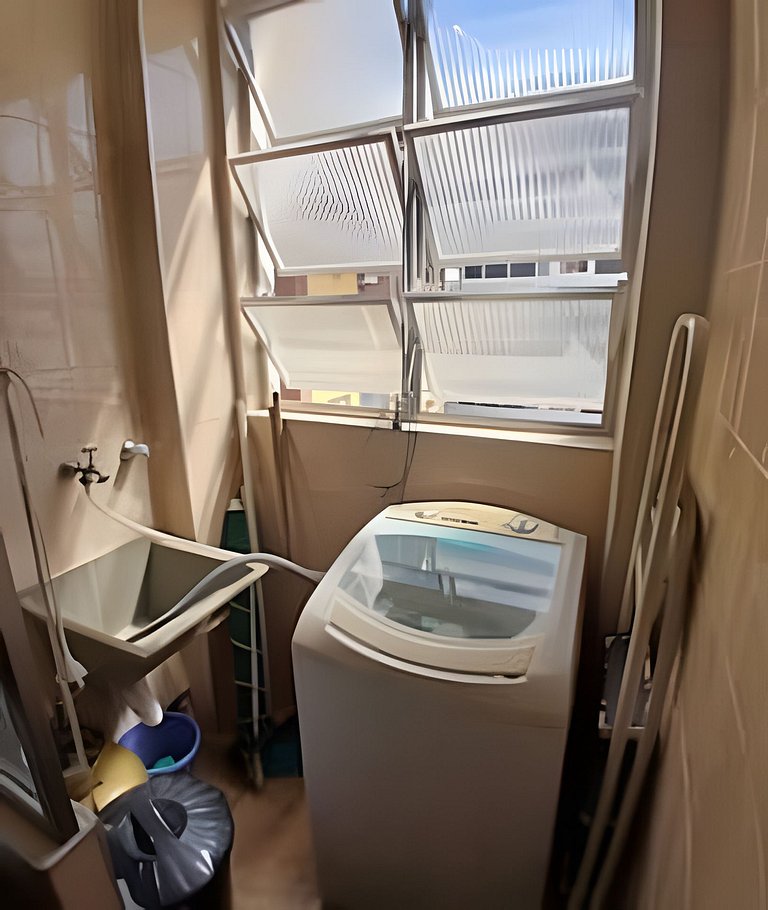 Conforto familiar – Wi-Fi veloz e 1 min da praia